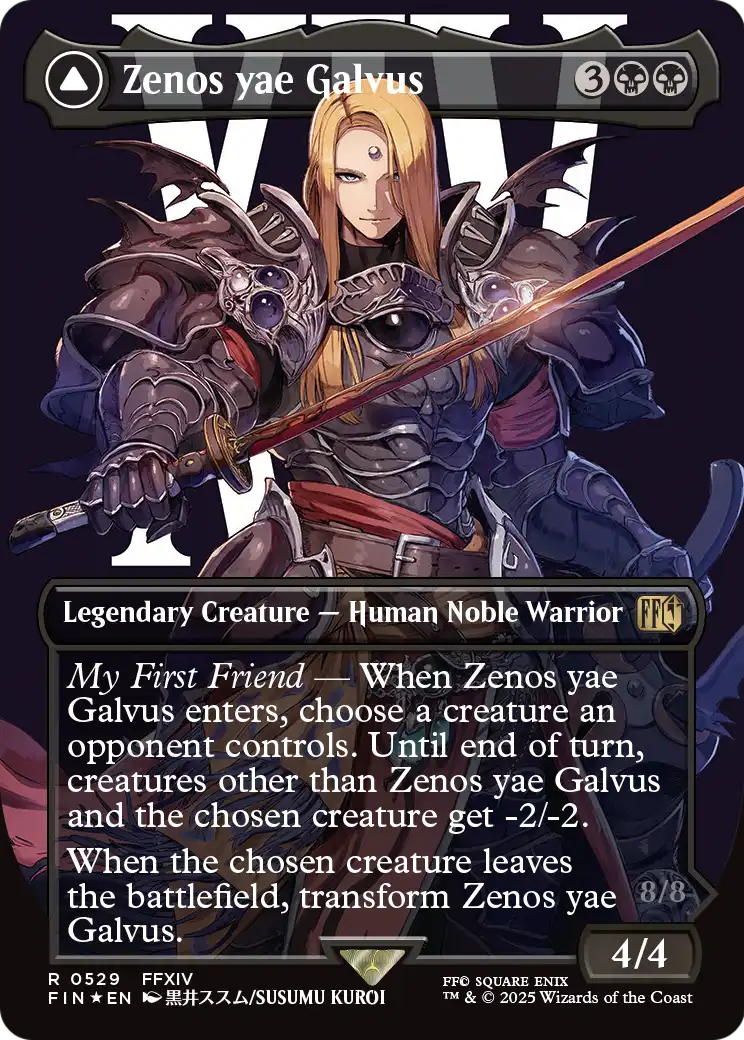 Zenos yae Galvus (Borderless) (Surge Foil) (FIN-529) [FINAL FANTASY] Foil