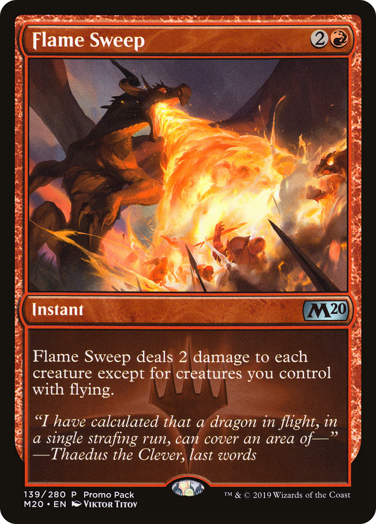 Flame Sweep (PPM20-139) [Promo Pack: Core Set 2020 Promos]