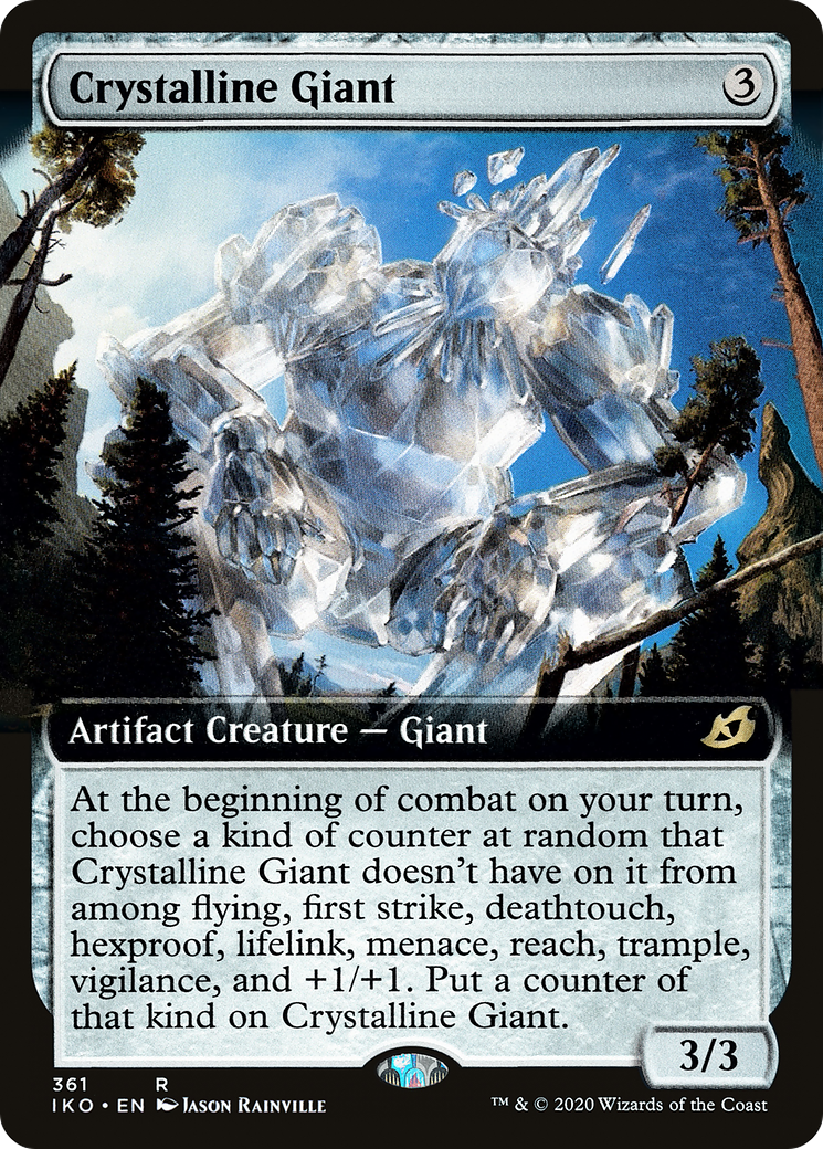 Crystalline Giant (Extended Art) (IKO-361) [Ikoria: Lair of Behemoths] Foil