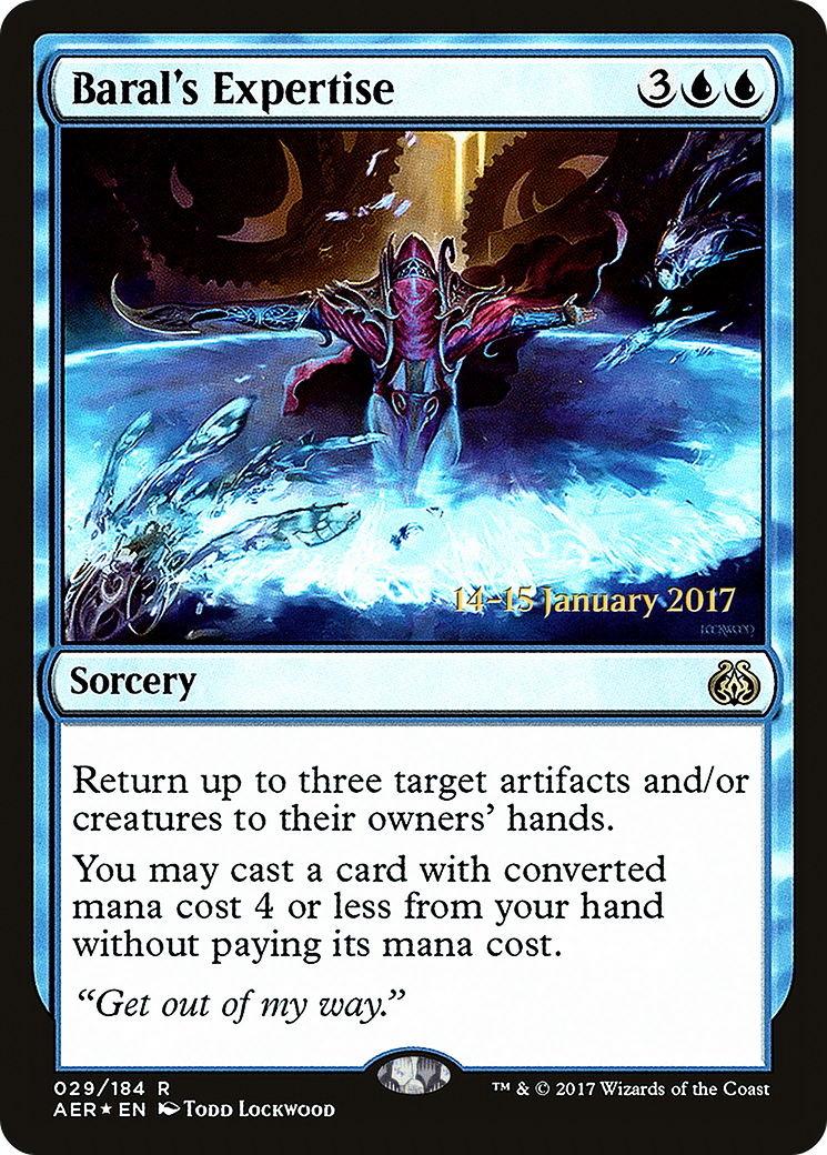 Baral's Expertise (PRE-29S) [Aether Revolt Promos] Foil