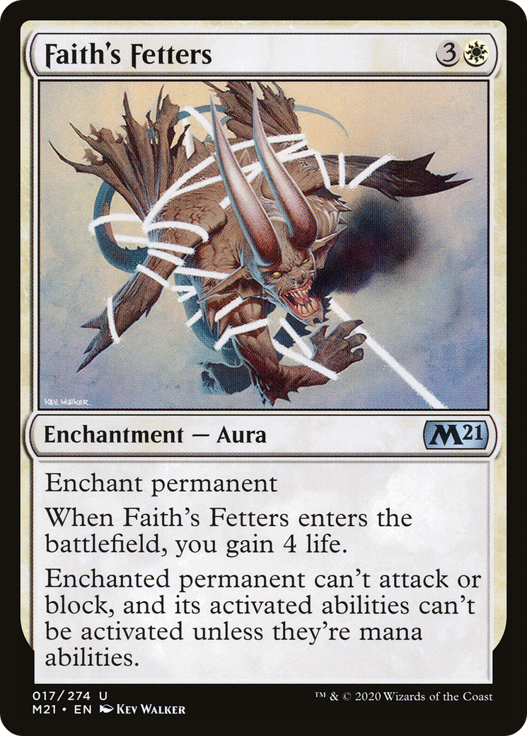 Faith's Fetters (M21-017) [Core Set 2021] Foil