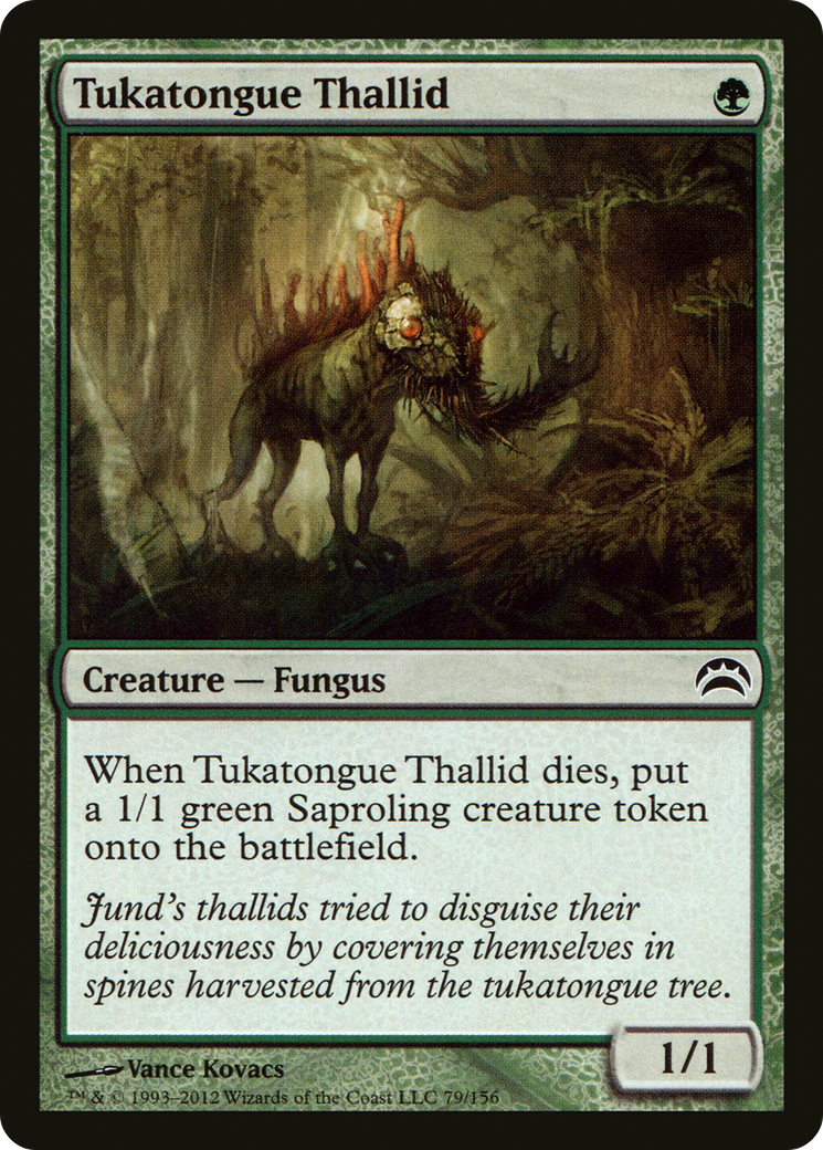 Tukatongue Thallid (PC2-079) [Planechase 2012] Foil