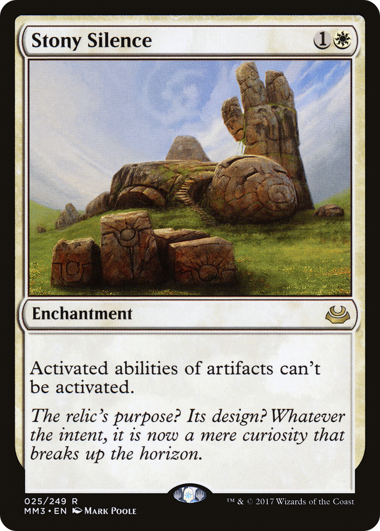 Stony Silence (MM3-025) [Modern Masters 2017] Foil