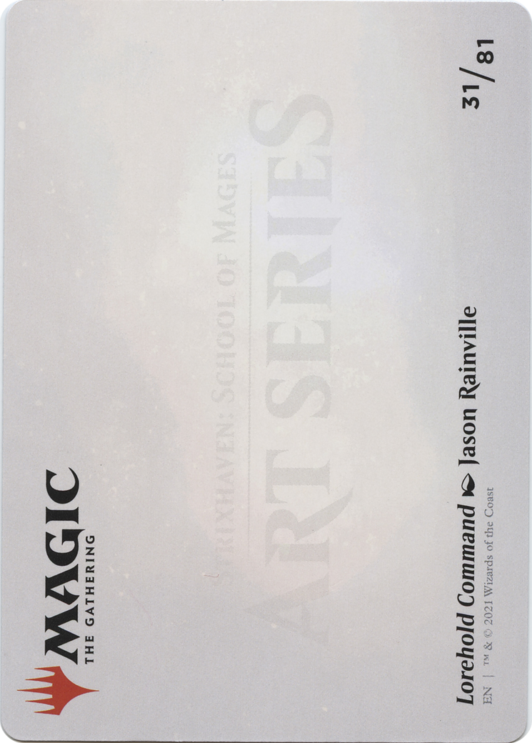 Lorehold Command // Lorehold Command (ASTX-031) (Borderless) [Strixhaven Art Series] Foil