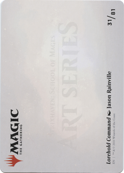 Lorehold Command // Lorehold Command (ASTX-031) (Borderless) [Strixhaven Art Series] Foil
