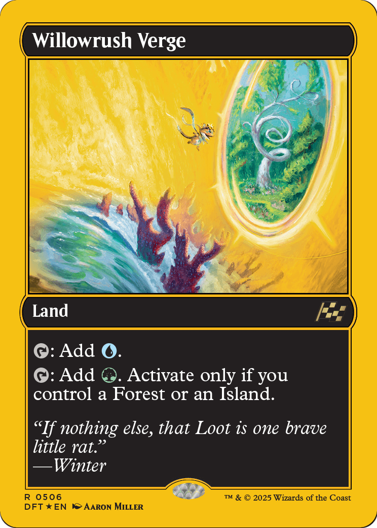 Willowrush Verge (First-Place Foil) (DFT-506) [Aetherdrift] Foil