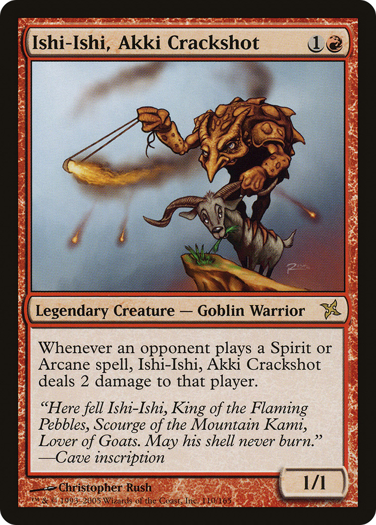 Ishi-Ishi, Akki Crackshot (BOK-110) [Betrayers of Kamigawa] Foil