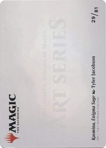 Kasmina, Enigma Sage // Kasmina, Enigma Sage (ASTX-029) (Borderless) [Strixhaven Art Series]