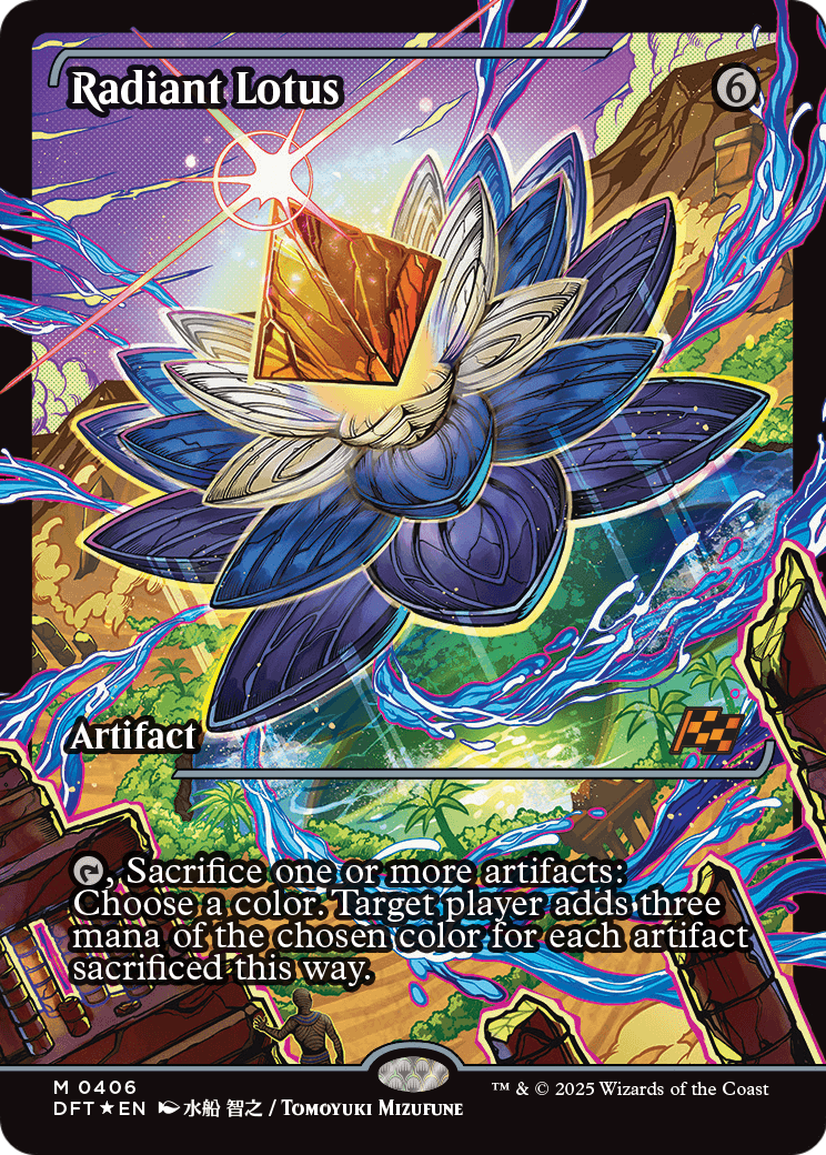 Radiant Lotus (Showcase) (DFT-406) [Aetherdrift] Foil