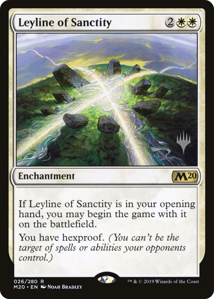 Leyline of Sanctity (PPM20-026) [Promo Pack: Core Set 2020 Promos] Foil
