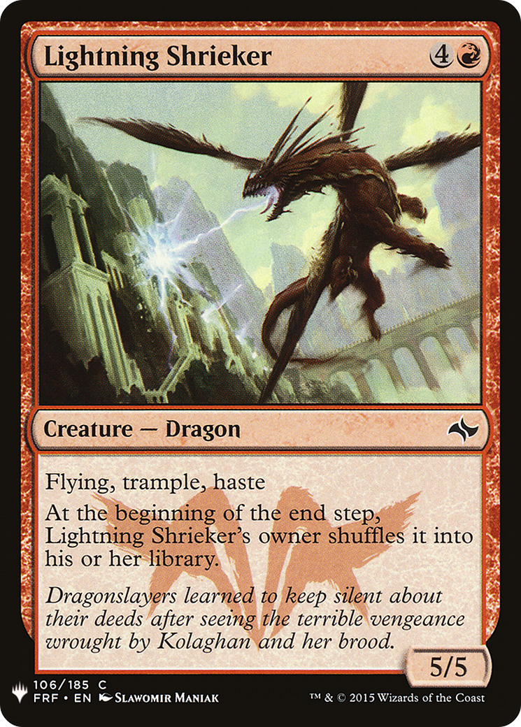 Lightning Shrieker (LIST-FRF-106) [The List]