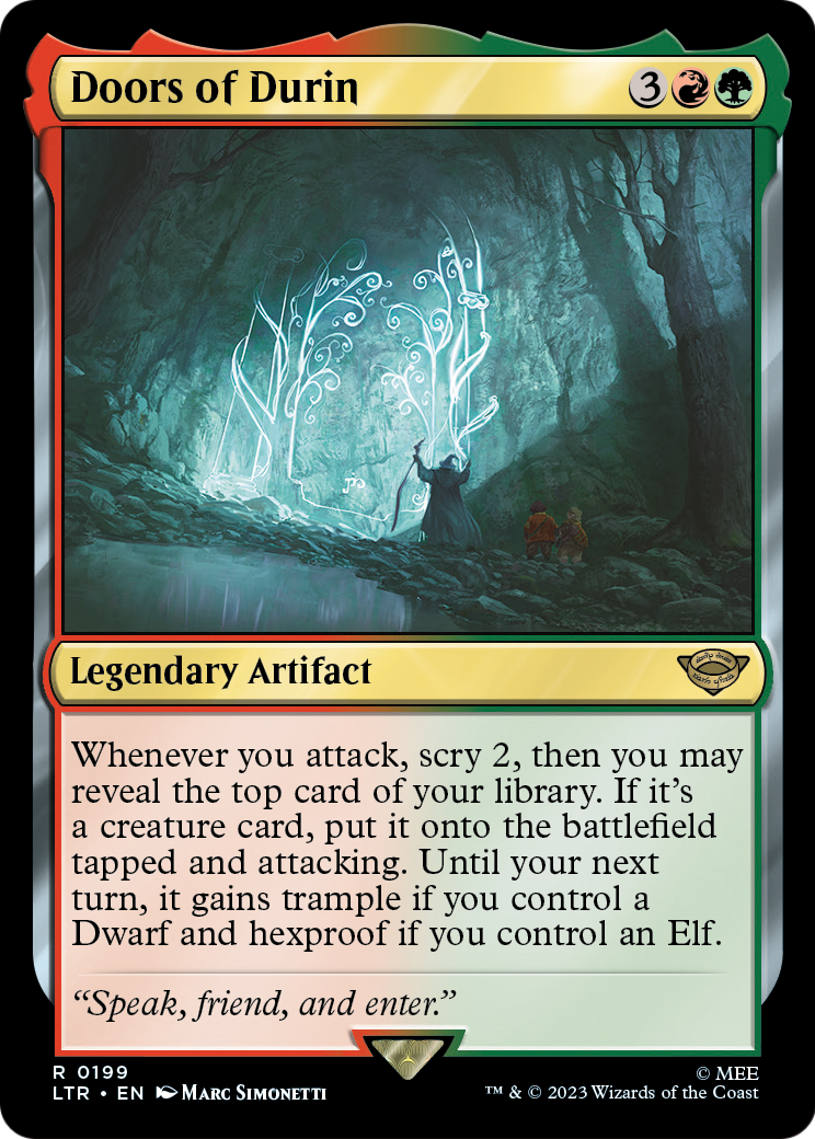 Doors of Durin (LTR-199) [The Lord of the Rings: Tales of Middle-earth] Foil