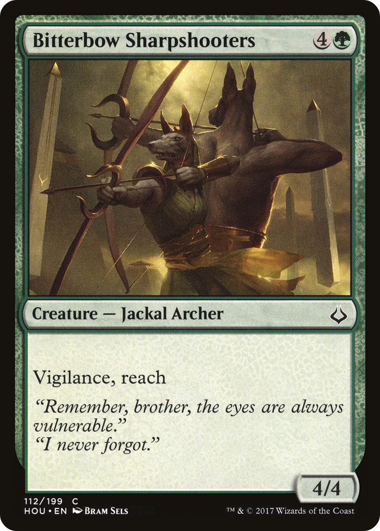 Bitterbow Sharpshooters (HOU-112) [Hour of Devastation] Foil