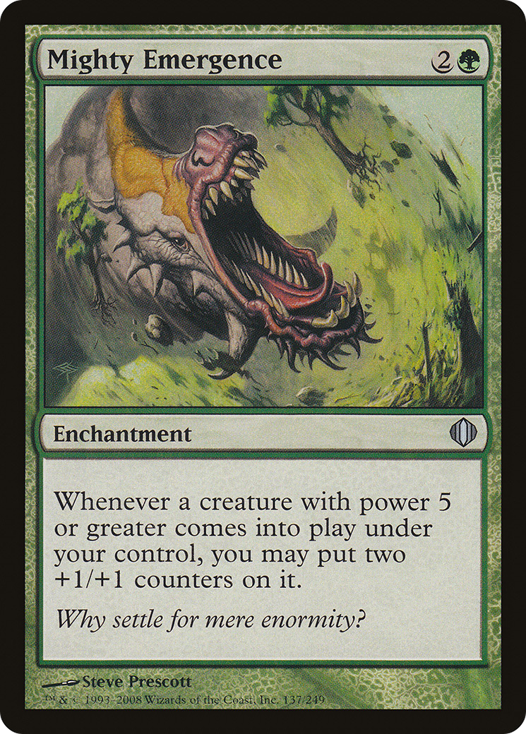 Mighty Emergence (ALA-137) [Shards of Alara] Foil