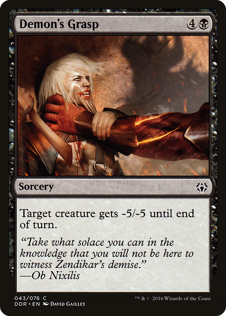 Demon's Grasp (DDR-043) [Duel Decks: Nissa vs. Ob Nixilis]