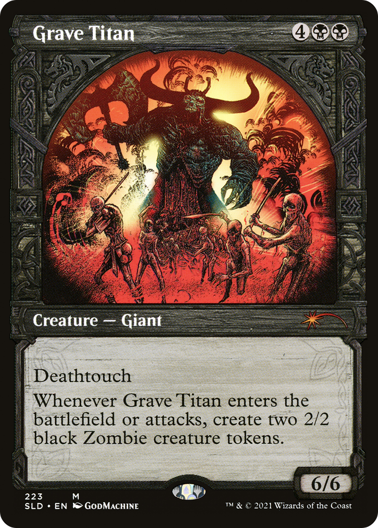 Grave Titan (SLD-223) (Showcase) [Secret Lair Drop]