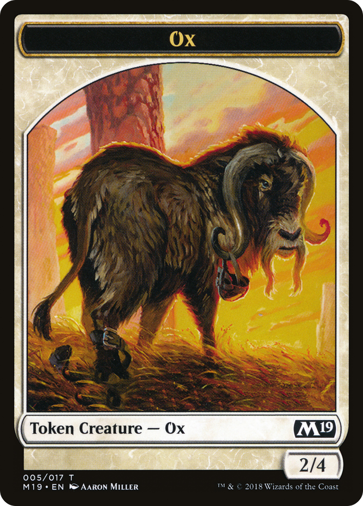 Ox Token (M19-005) [Core Set 2019 Tokens]
