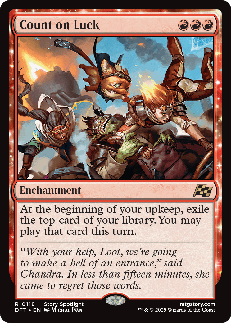 Count on Luck (DFT-118) [Aetherdrift] Foil
