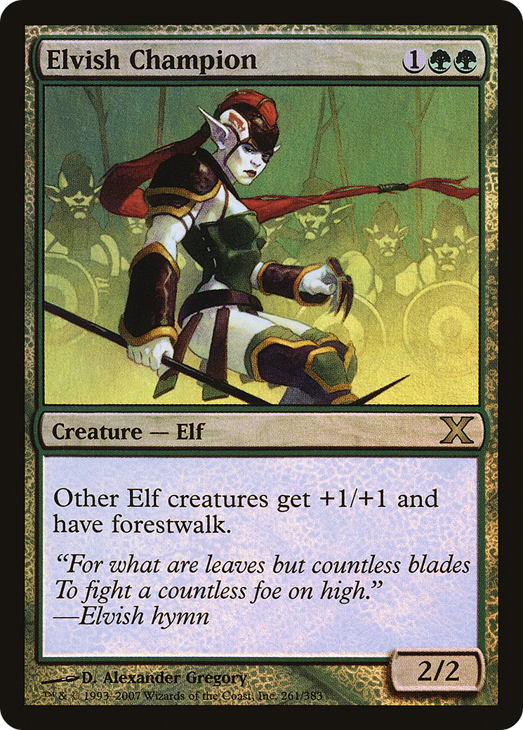 Elvish Champion (10E-261★) [Tenth Edition] Foil