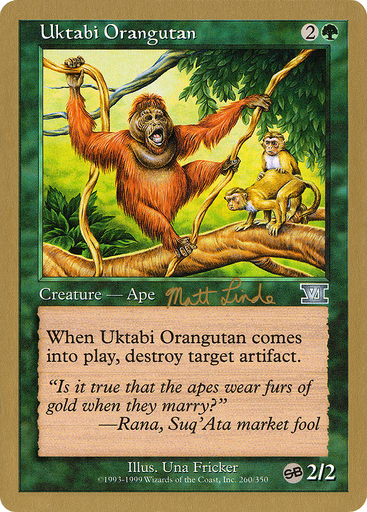 Uktabi Orangutan - 1999 Matt Linde (6ED) (SB) [World Championship Decks 1999]