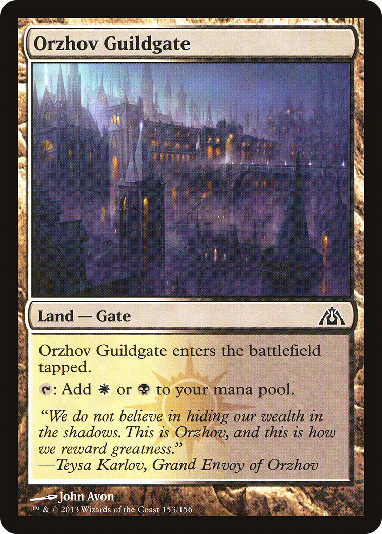 Orzhov Guildgate (DGM-153) [Dragon's Maze] Foil