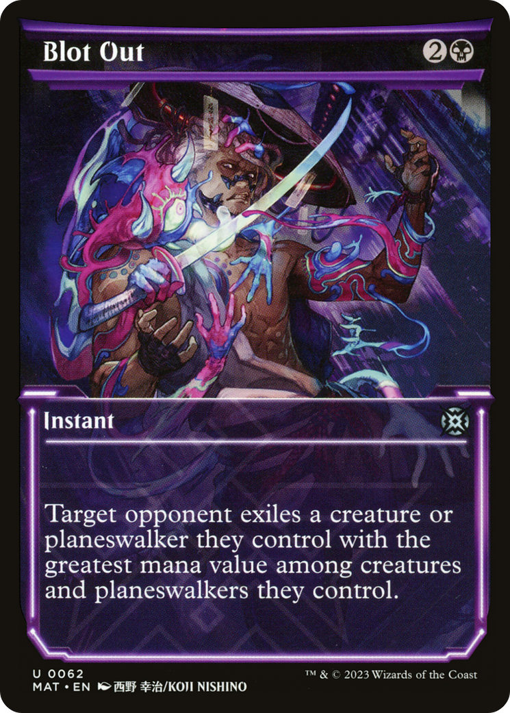 Blot Out (Showcase) (MAT-062) [March of the Machine: The Aftermath] Foil