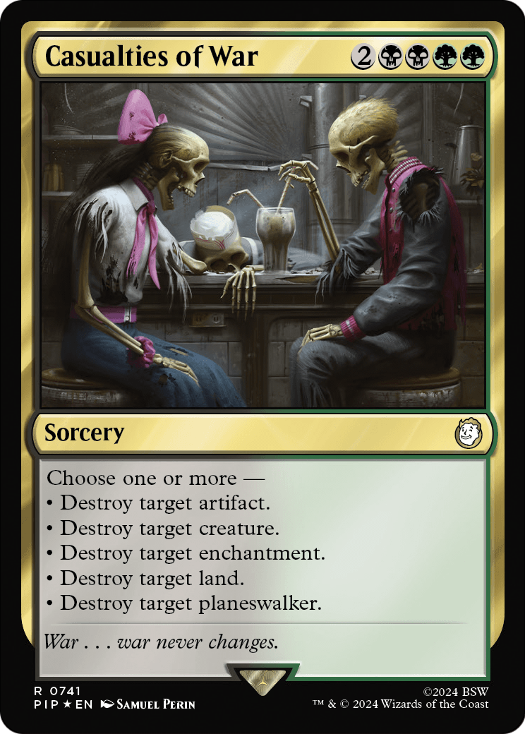 Casualties of War (Surge Foil) (PIP-741) [Fallout] Foil