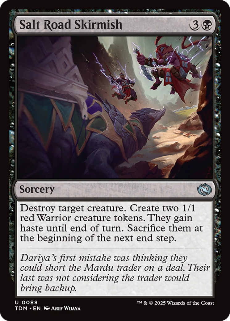 Salt Road Skirmish (TDM-088) [Tarkir: Dragonstorm] Foil