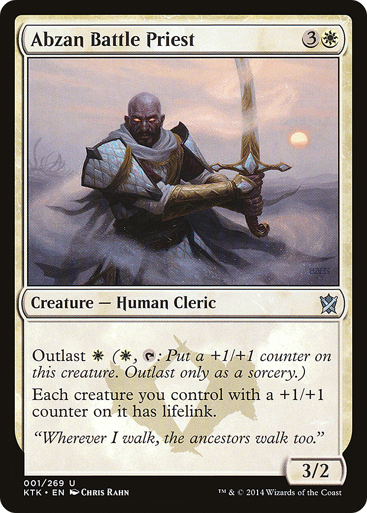 Abzan Battle Priest (KTK-001) [Khans of Tarkir]