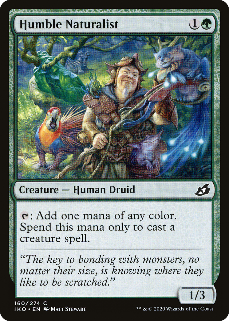 Humble Naturalist (IKO-160) [Ikoria: Lair of Behemoths] Foil