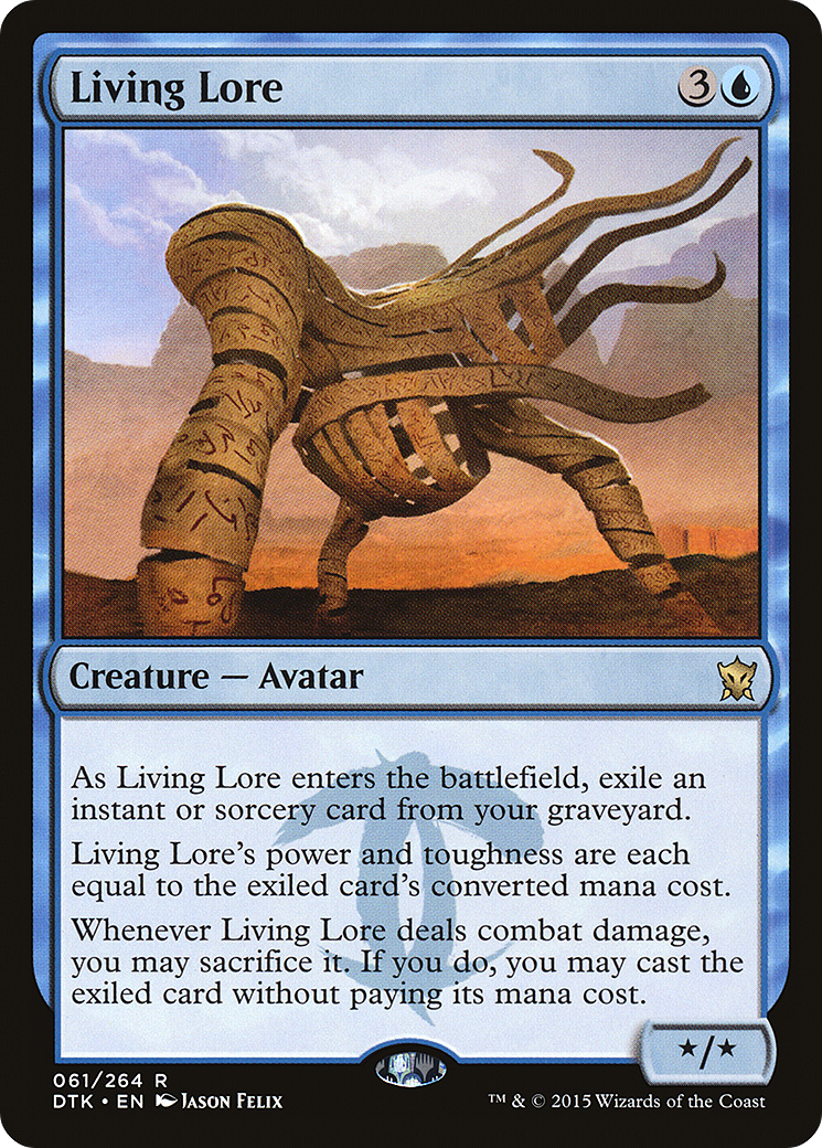 Living Lore (DTK-061) [Dragons of Tarkir] Foil