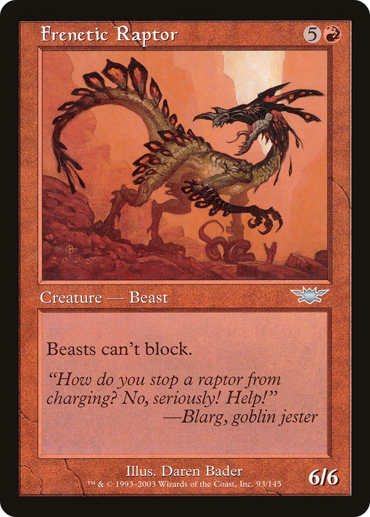 Frenetic Raptor (LGN-093) [Legions]