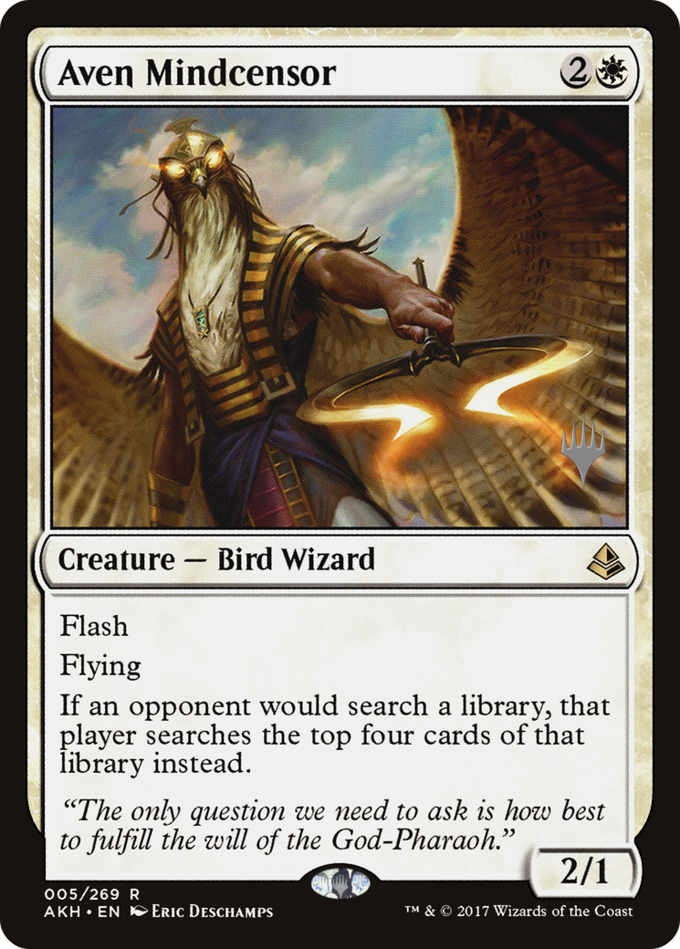 Aven Mindcensor (PPTHB-005) [Promo Pack: Amonkhet Promos] Foil