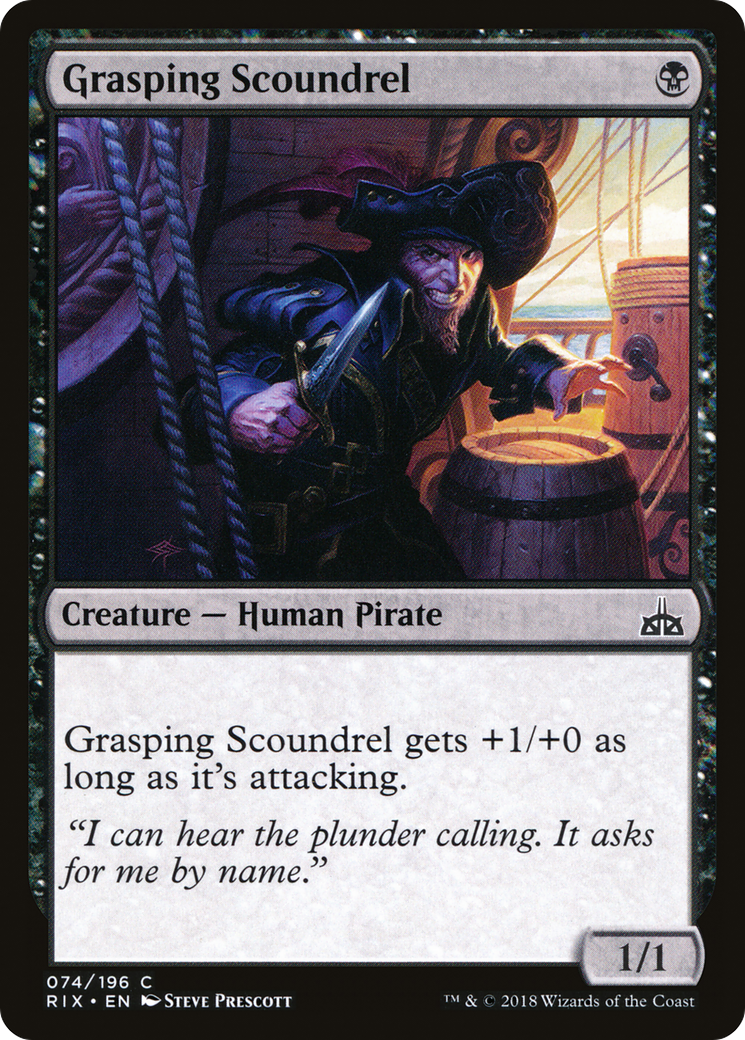 Grasping Scoundrel (RIX-074) [Rivals of Ixalan]