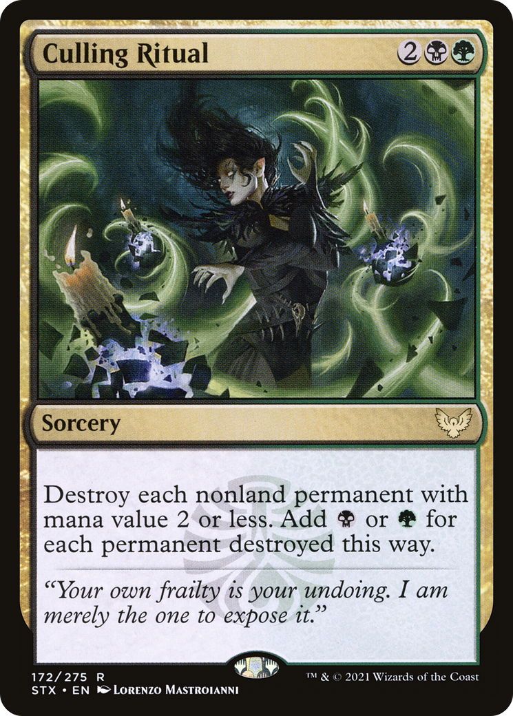 Culling Ritual (STX-172) [Strixhaven: School of Mages] Foil