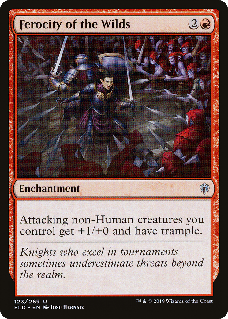 Ferocity of the Wilds (ELD-123) [Throne of Eldraine] Foil