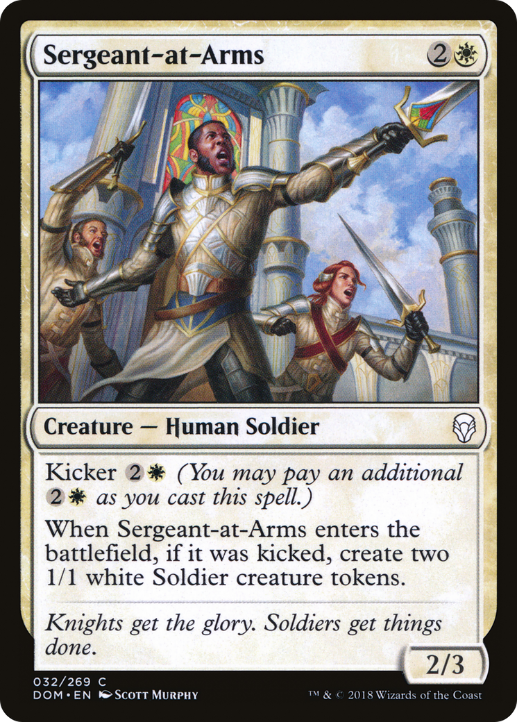 Sergeant-at-Arms (DOM-032) [Dominaria] Foil