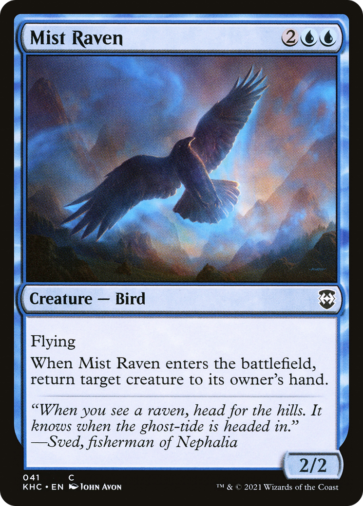 Mist Raven (KHC-041) [Kaldheim Commander]