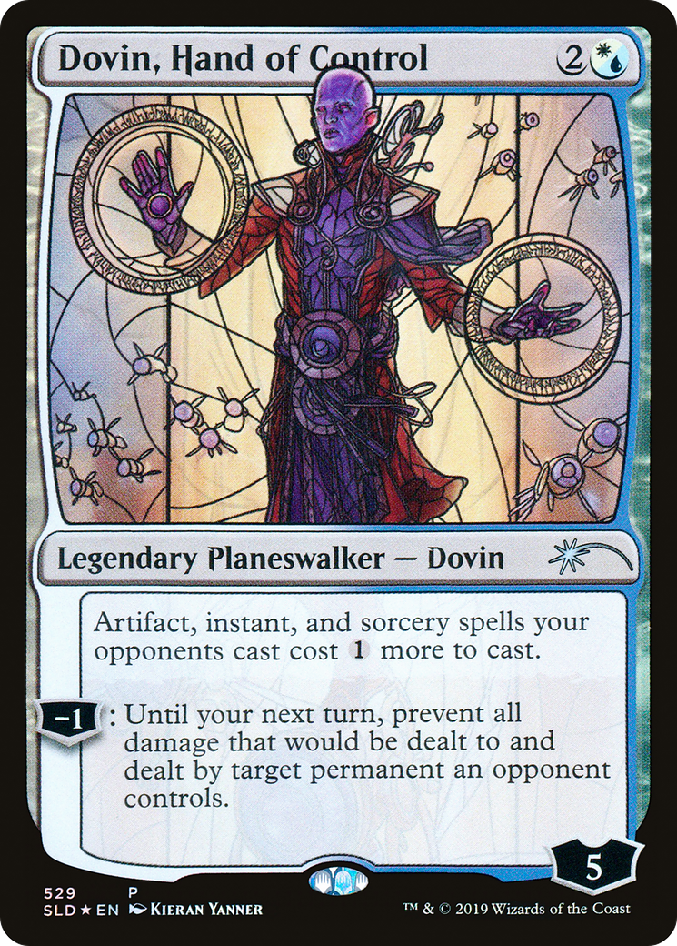 Dovin, Hand of Control (Stained Glass) (SLD-529) [Secret Lair Drop] Foil
