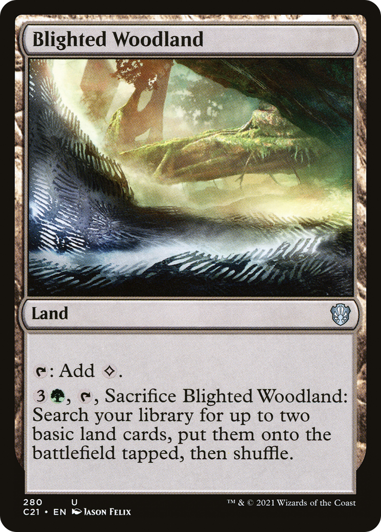 Blighted Woodland (C21-280) [Commander 2021]