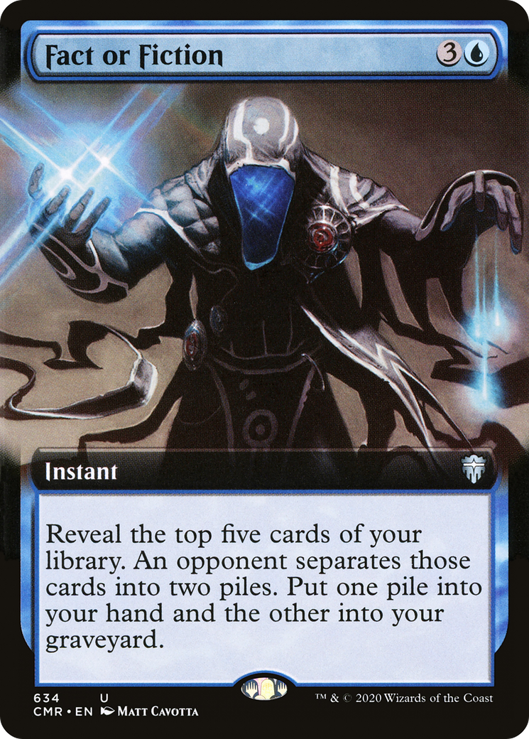 Fact or Fiction (Extended Art) (CMR-634) [Commander Legends] Foil