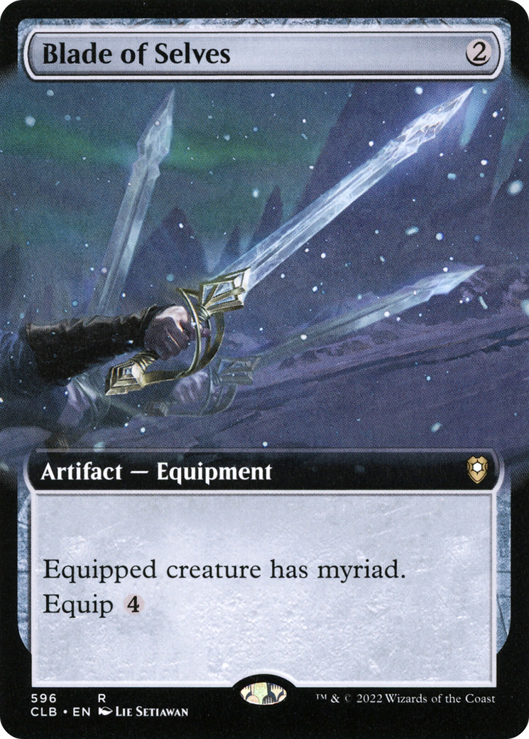 Blade of Selves (Extended Art) (CLB-596) [Commander Legends: Battle for Baldur's Gate] Foil