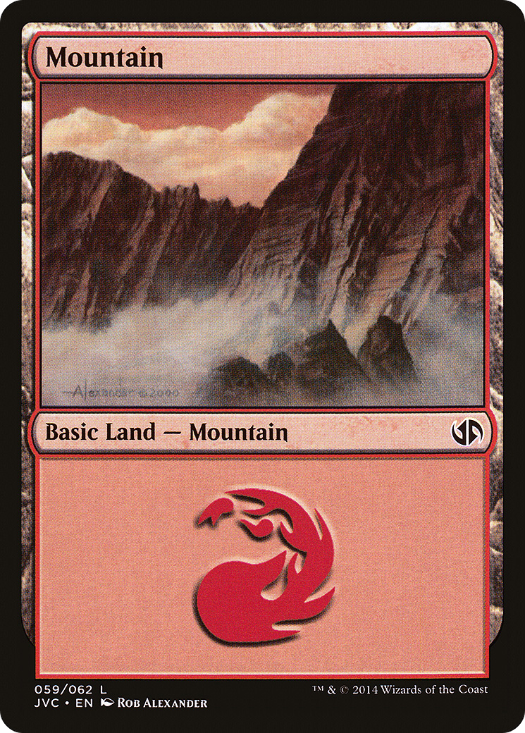 Mountain (DD3-059) (Jace vs Chandra) [Duel Decks Anthology: Jace vs. Chandra]