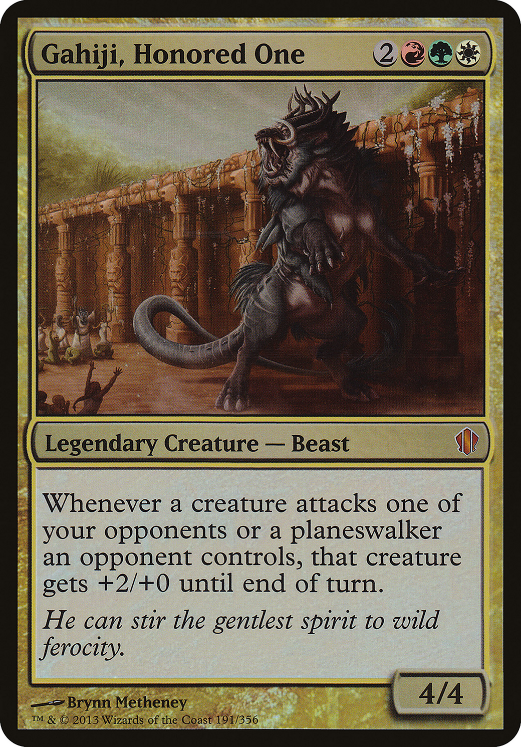 Gahiji, Honored One (Commander 2013) (OVER-191) [Commander 2013 Oversized] Foil