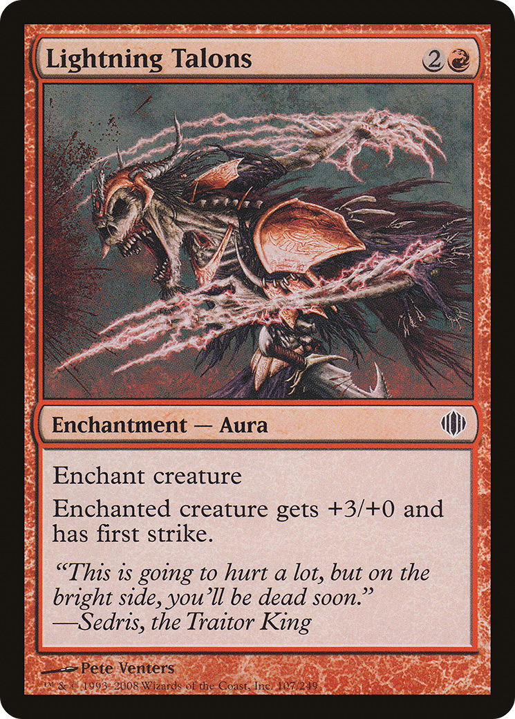 Lightning Talons (ALA-107) [Shards of Alara] Foil