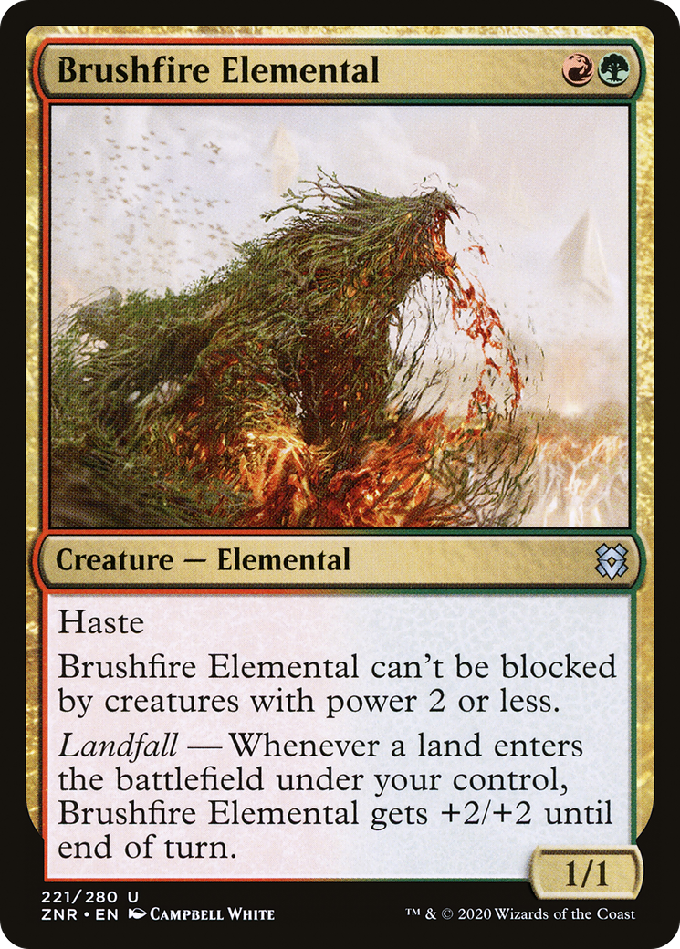 Brushfire Elemental (ZNR-221) [Zendikar Rising]