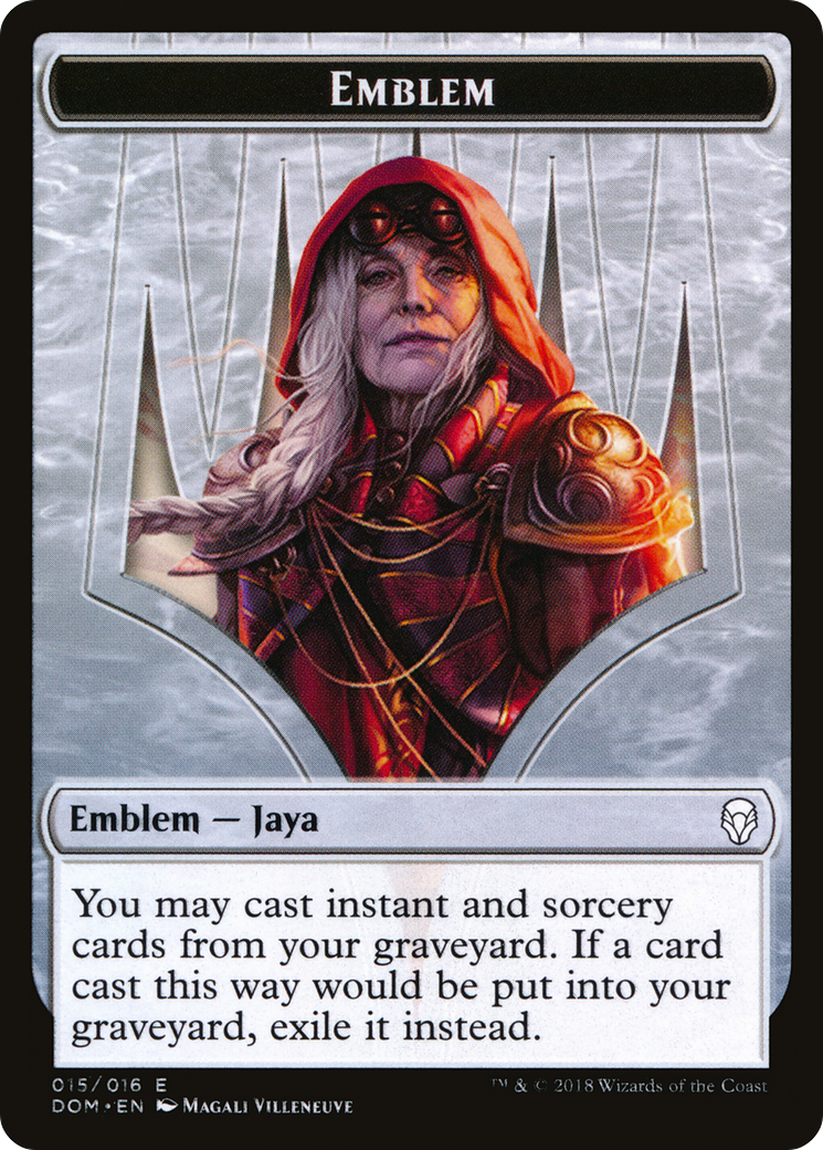 Emblem - Jaya Ballard (DOM-015) [Dominaria Tokens]