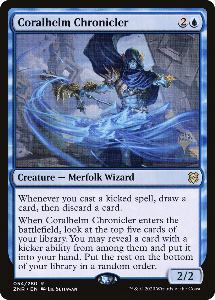 Coralhelm Chronicler (PPZNR-054) [Promo Pack: Zendikar Rising Promos]