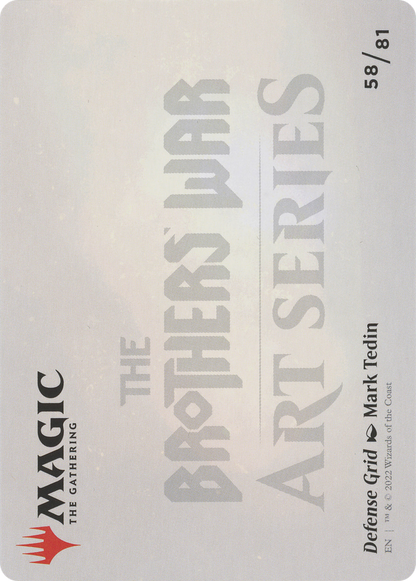 Defense Grid // Defense Grid (ABRO-058) (Borderless) [The Brothers' War Art Series] Foil