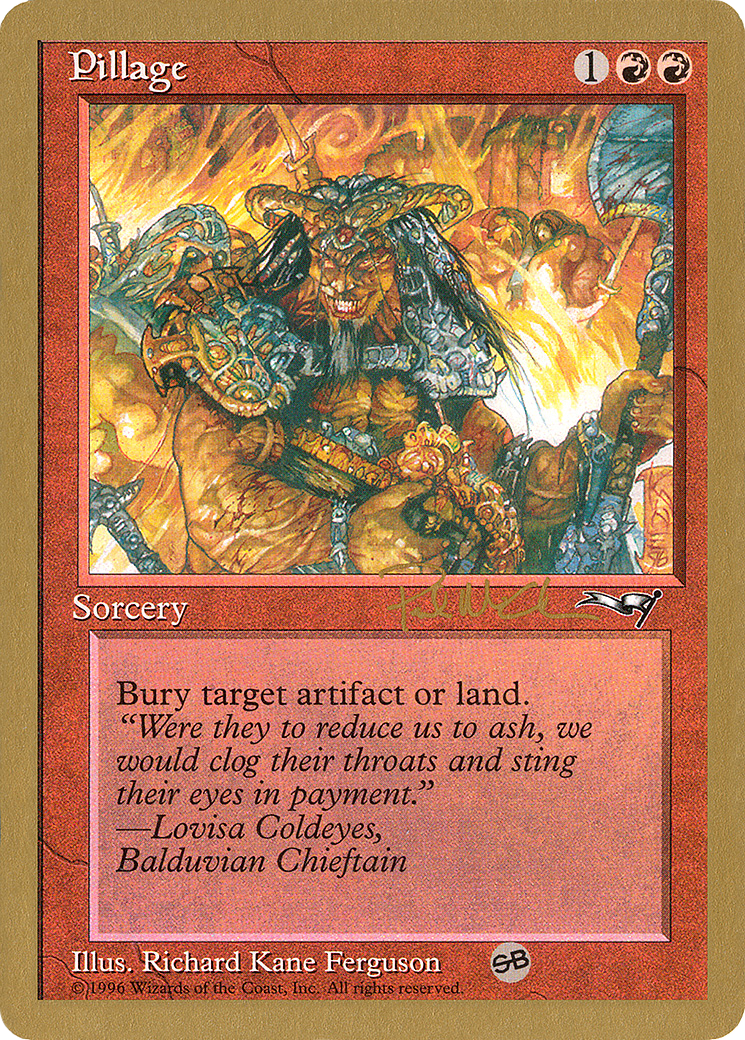 Pillage - 1997 Paul McCabe (ALL) (SB) [World Championship Decks 1997]